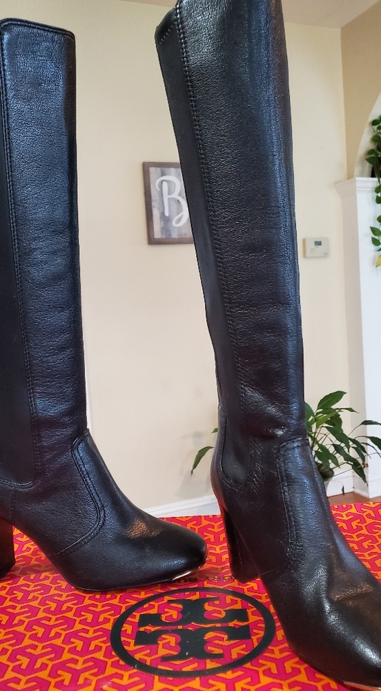 Tory Burch leather black boots original